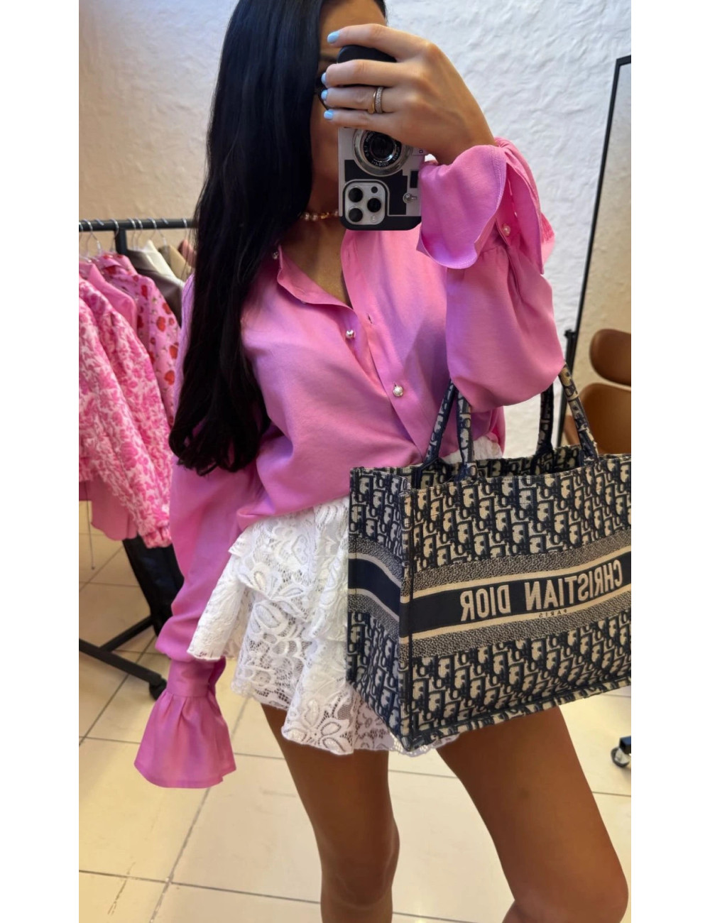 Bluse mit weiten Manschetten von La Milla- Rosa