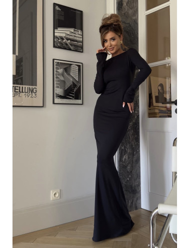 BELLA Maxikleid Schwarz