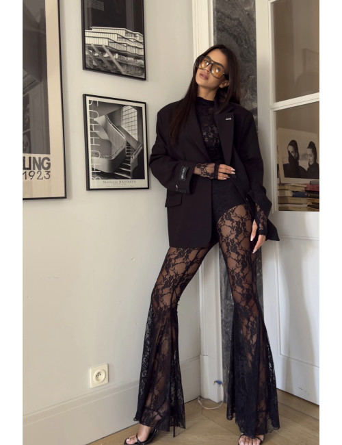 BELLUCI BOWIE Oversize  Blazer schwarz