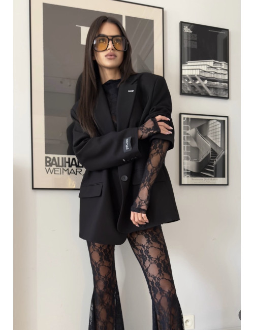 BELLUCI BOWIE Oversize  Blazer schwarz