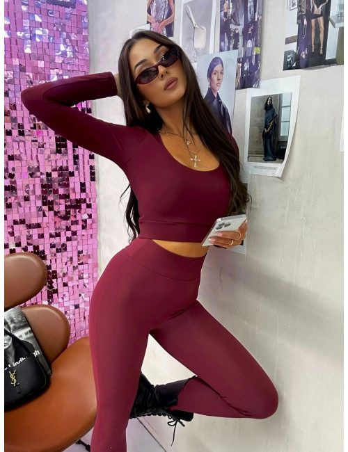 Leggings SPORT LA MILLA Burgund