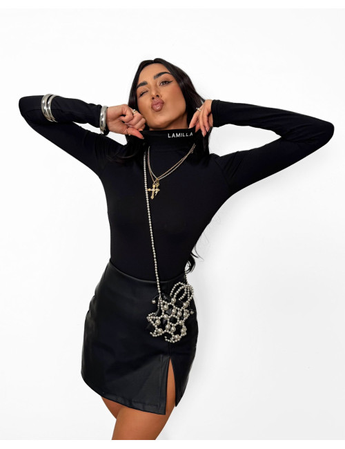 La Milla Body mit Logo – Schwarz