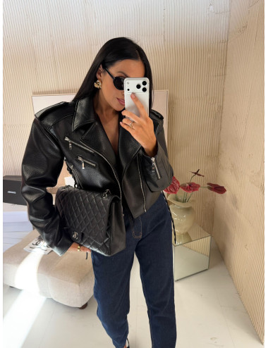 Lederjacke La Milla Schwarz