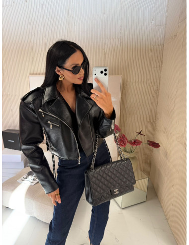 Lederjacke La Milla Schwarz