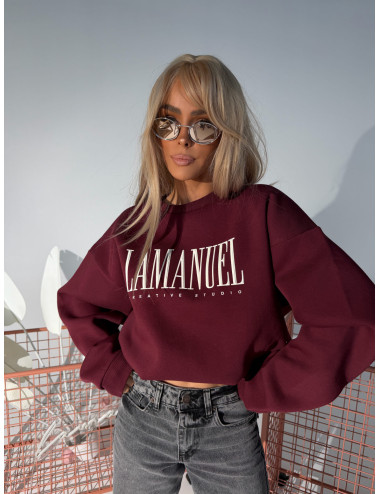 Sweatshirt CREATIVE bordeaux