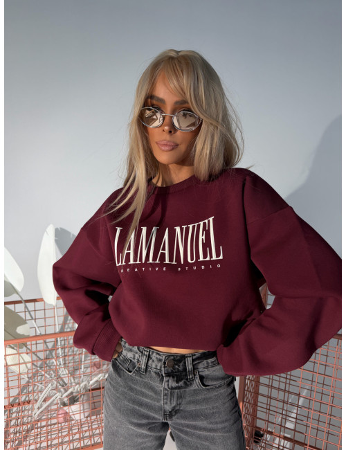 Sweatshirt CREATIVE bordeaux
