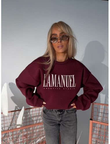 Sweatshirt CREATIVE bordeaux