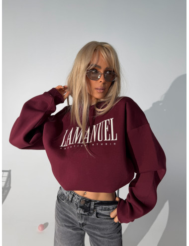 Sweatshirt CREATIVE bordeaux