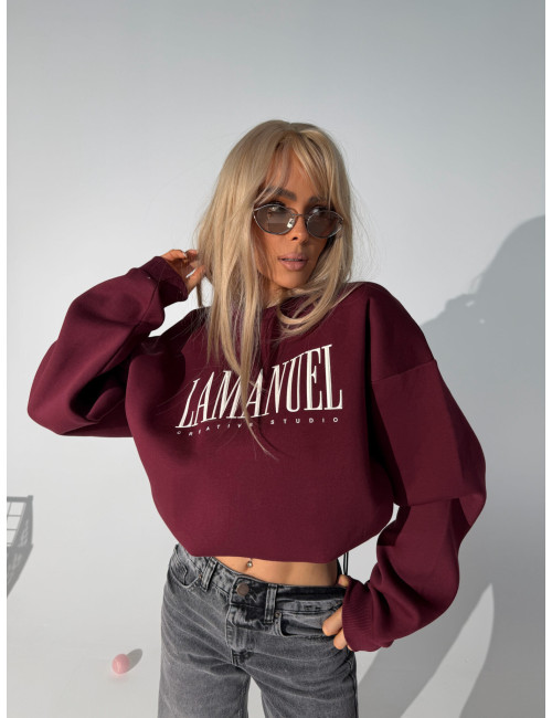 Sweatshirt CREATIVE bordeaux