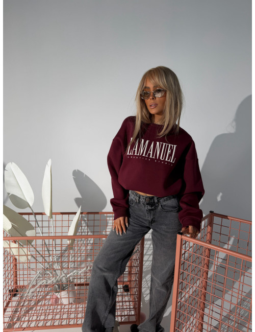 Sweatshirt CREATIVE bordeaux