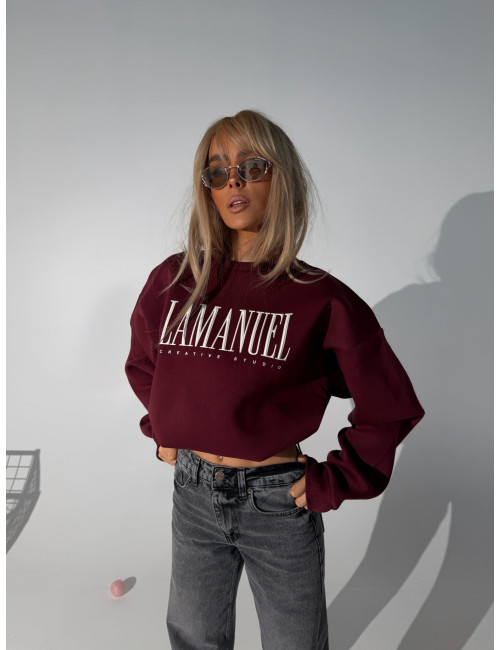 Sweatshirt CREATIVE bordeaux
