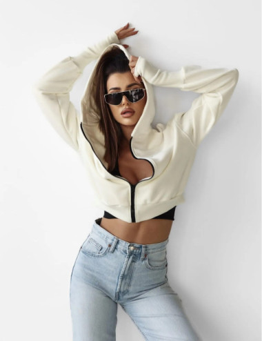 Damen-Sweatshirt OLAVOGA NIVRA 2025 Elfenbein