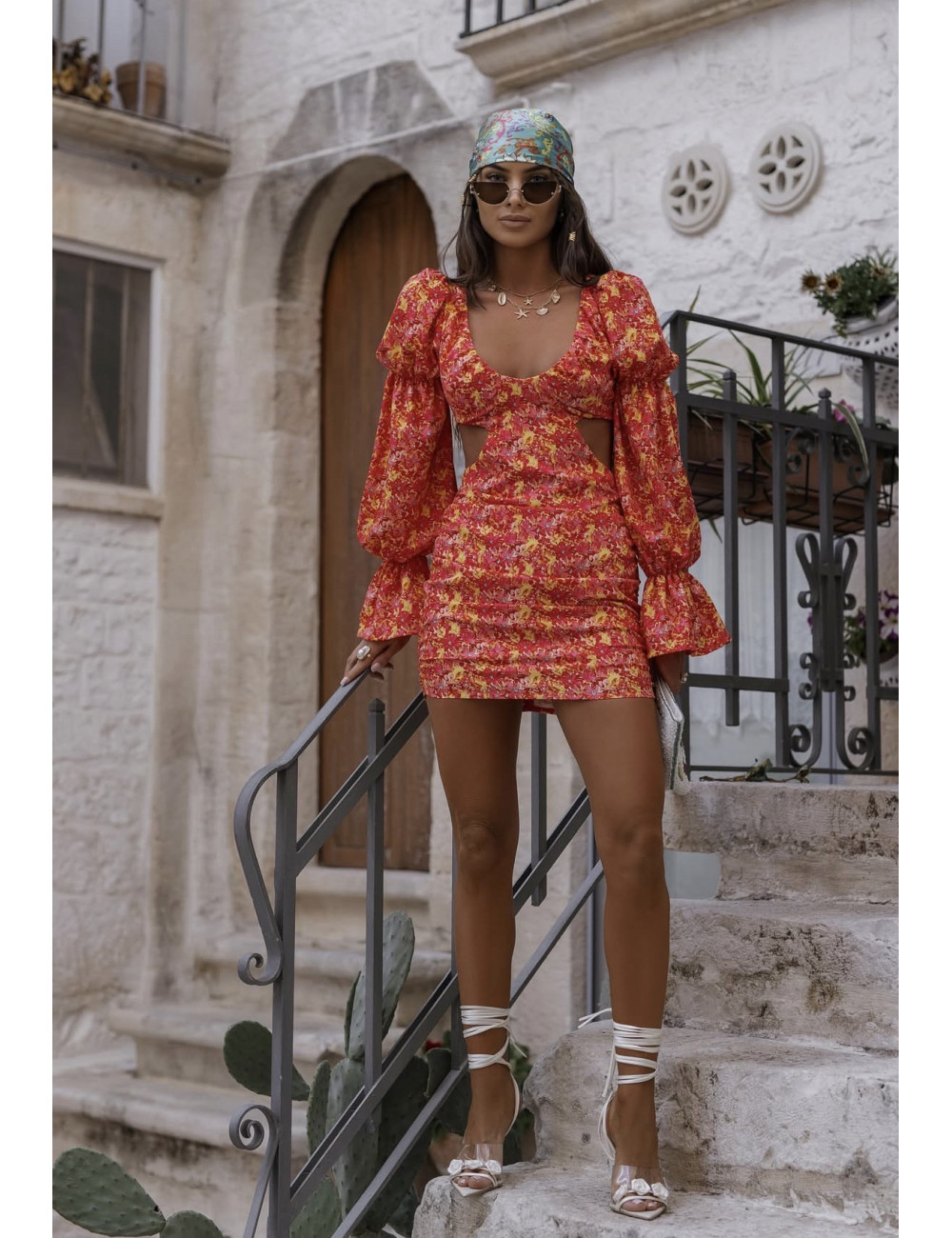 Kleid GRETA Sunset coral
