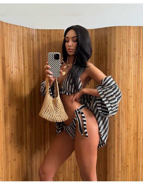 Schwarz-weiß BOHO set