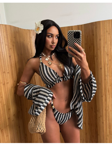 Schwarz-weiß BOHO set