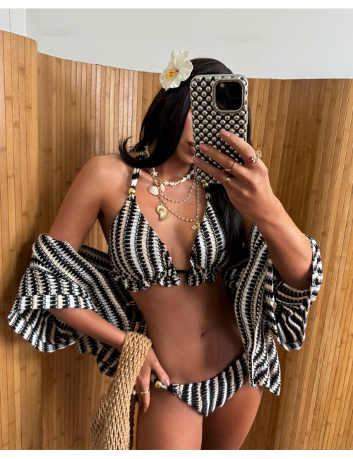 Schwarz-weiß BOHO set