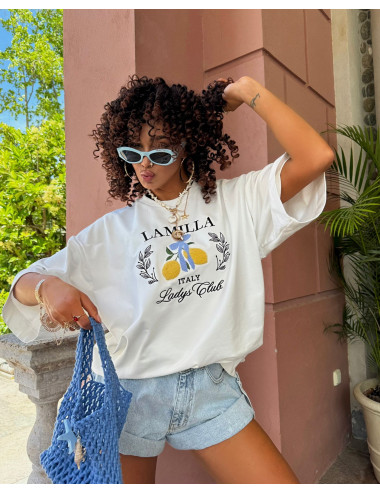 Oversize-T-Shirt „Lady Club“