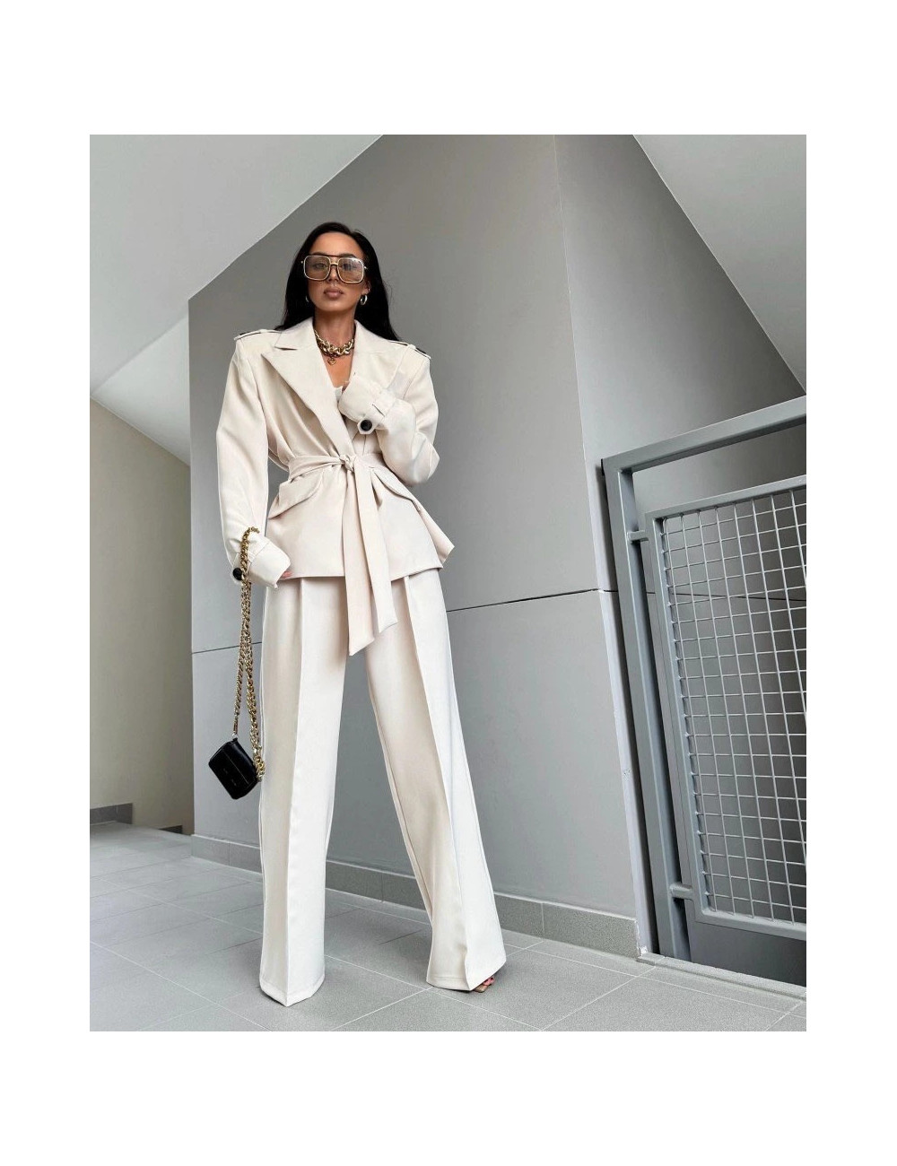 Blazer mit Schulterklappen LA MILLA Beige