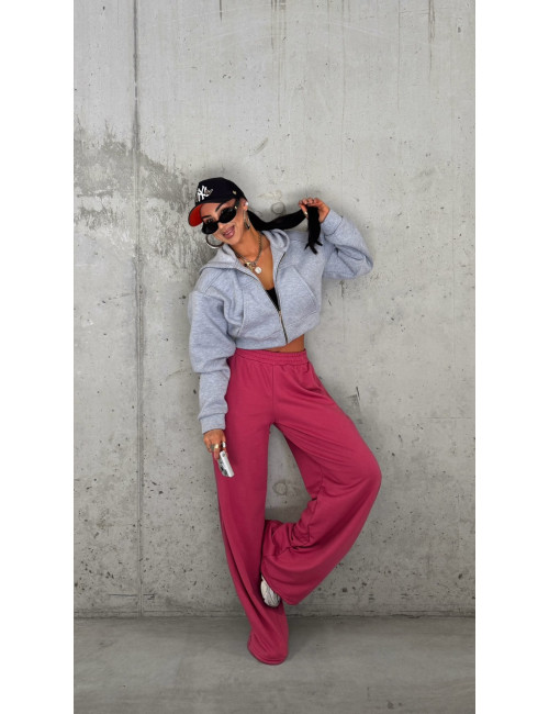 Kurzes Sweatshirt Puffy Grey - La Milla
