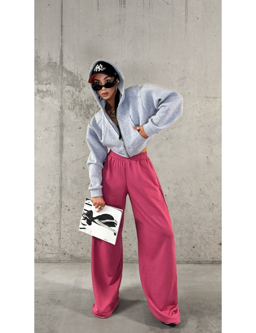 Kurzes Sweatshirt Puffy Grey - La Milla