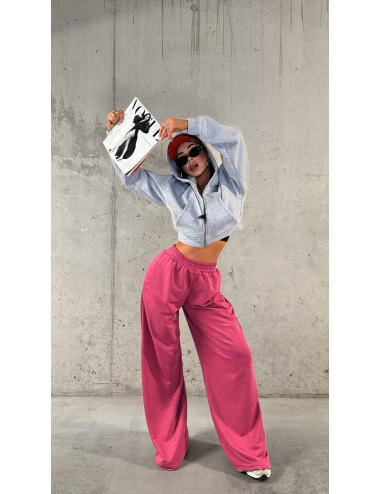 Kurzes Sweatshirt Puffy Grey - La Milla